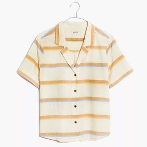 Madewell Stripe Camp Shirt XL